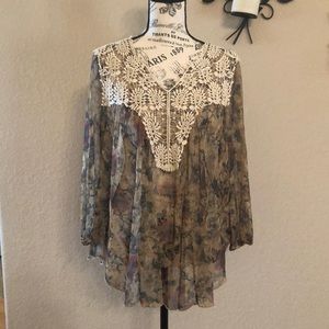 Blouses by Lucky vintage America blues